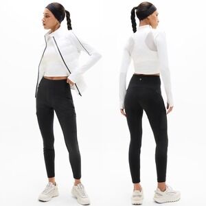 Athleta Headlands Hybrid Cargo II Tight Legging in Black Size 6‎